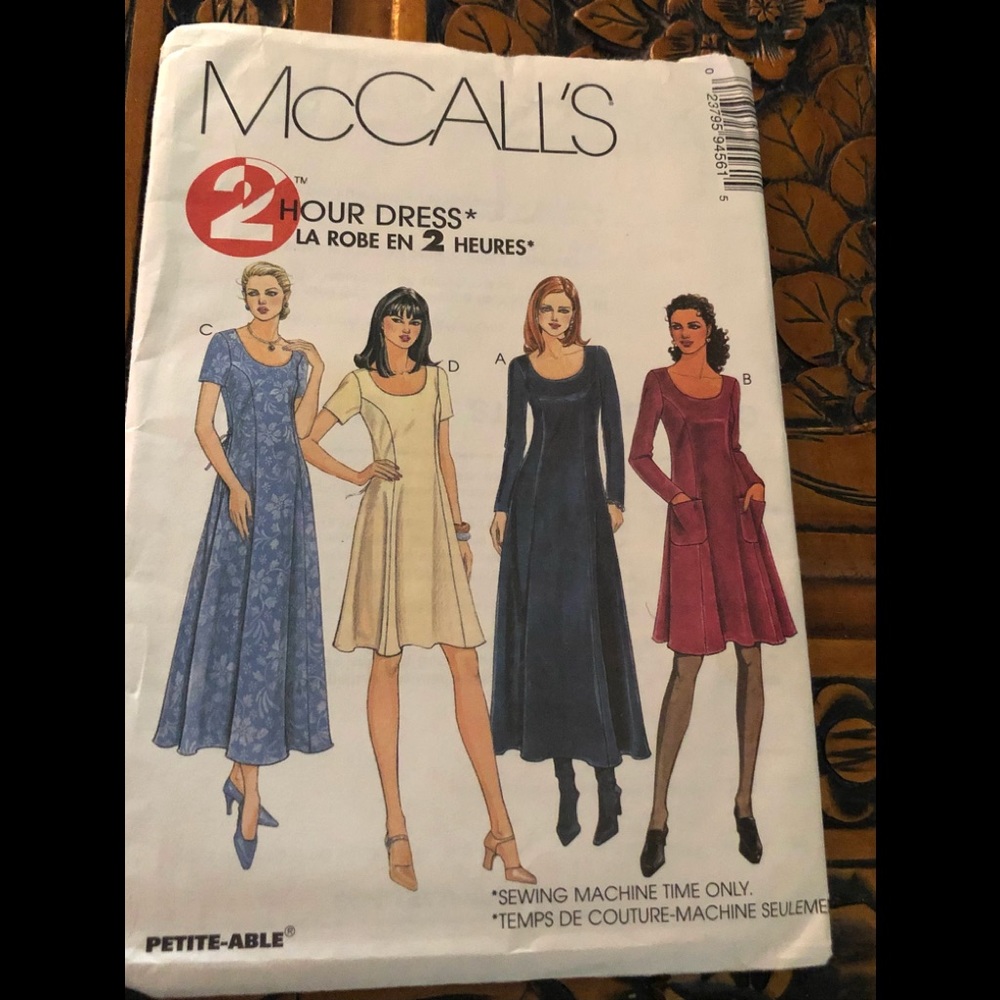 - McCalls dress pattern 9456 size 6-8-10